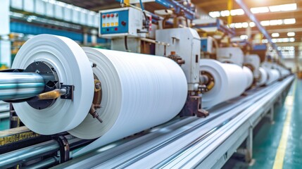 In textile factories, production lines streamline weaving, dyeing, printing, and sewing to fashion a variety of clothing and linens.
