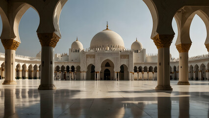 sheikh zayed grand mosque - obrazy, fototapety, plakaty