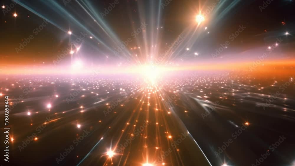 Aufkleber Abstract background with blurred bokeh music lights and shadows.