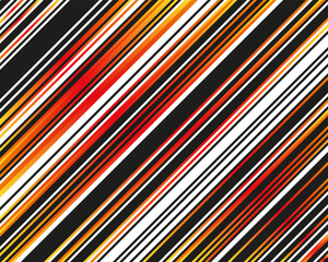 Contrasting design with diagonal white, black and orange-red stripes. A general design for any purpose. Vector illustration