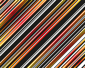 Contrasting design with diagonal white, black and orange-red stripes. A general design for any purpose. Vector illustration