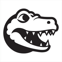 Alligator head logo Vector and illustration