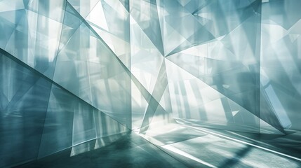 Sunlight filtering through faceted glass, highlighting the intricate texture, ideal for geometric wallpaper