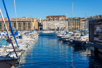 Le Vieux-Port de Marseille - obrazy, fototapety, plakaty