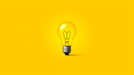 Light bulb bright idea and insight concept - obrazy, fototapety, plakaty