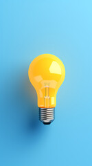 Light bulb bright idea and insight concept