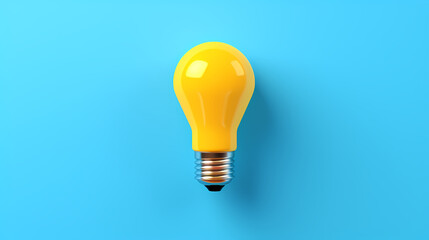 Light bulb bright idea and insight concept