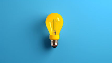 Light bulb bright idea and insight concept