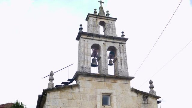 Quaint Santa Cruz de Prado church, Galicia
