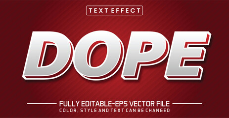 Dope font Text effect editable