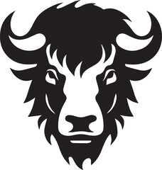 Buffalo head vector