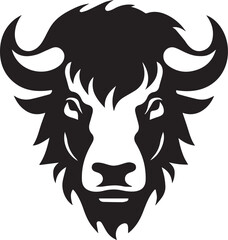 Fototapeta premium Buffalo head vector