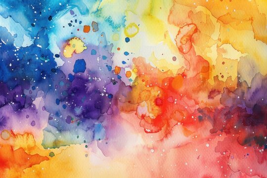 colorful watercolor splat image