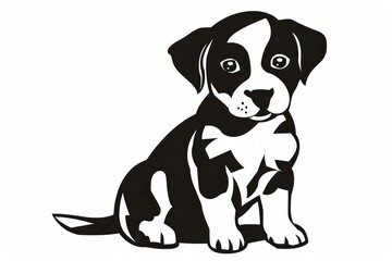 small black and white puppy for dogs