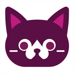 Cat logo illustration vector