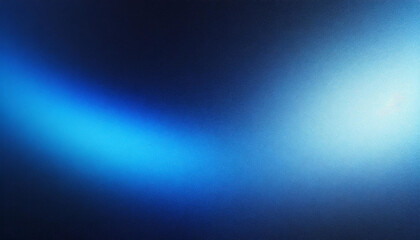 Obraz premium Glimmering Twilight: Grainy Blue Gradient with Illuminated Light on Dark Backdrop