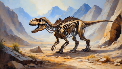 Fototapeta na wymiar tyrannosaurus rex dinosaur