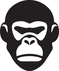 Gorilla logo symbol vector Illustrator 