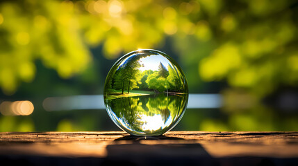 3D illustration renewable energy concept earth day or environmental protection