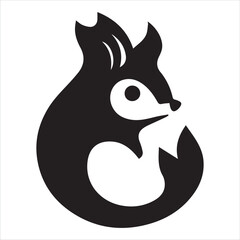 Squirrel logo symbol vector illustrator Artwork