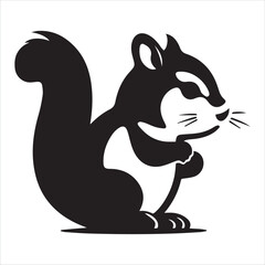Squirrel logo and symbol vector illustrator Artwork