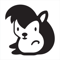 Squirrel logo symbol vector illustrator 