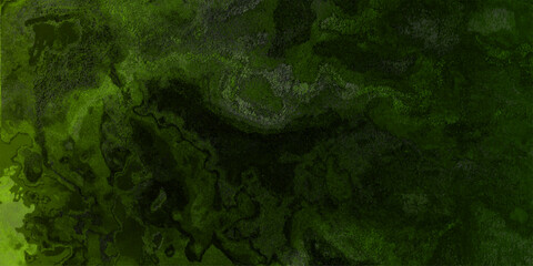 Obraz premium Background of 3D Old stone wall light effect backdrop dark black effect graphics cover page template old wall unique pattern stone green winter grunge watercolor material green mossy walls