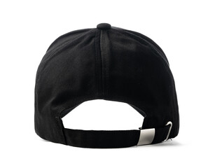 Black Baseball Cap on White Background - 780287815