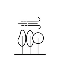 tree icon, vector best line icon.