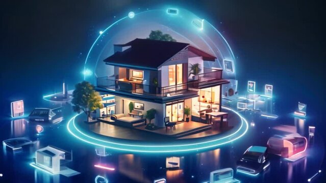 Smart home technology is applied in the living environment. By reliably controlling and managing home devices through automation and security systems.