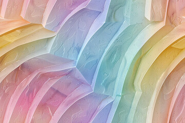 Pastel abstract ripples with a frosted glass effect