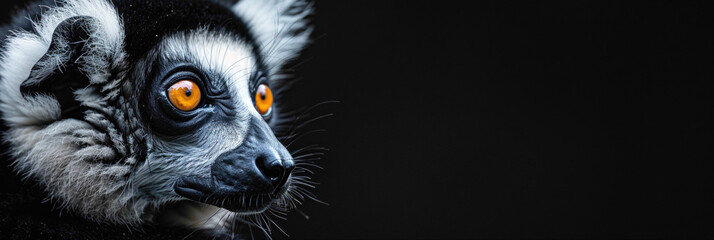 a Ruffed lemur beautiful animal photography like living creature
