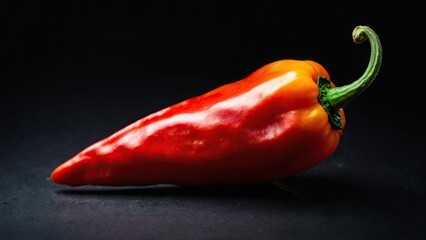 Chili pepper on a black background.