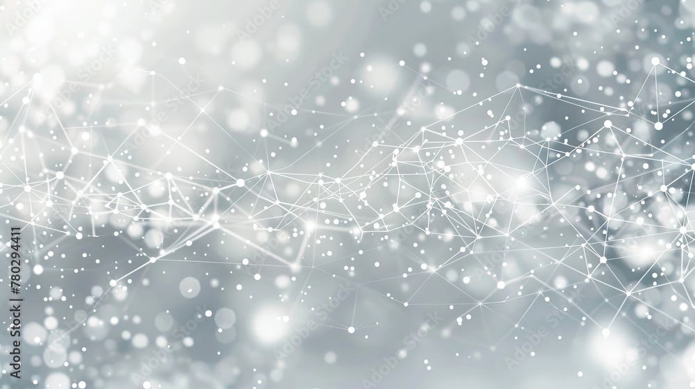 Poster a contemporary abstract backdrop featuring a network of connected dots and lines