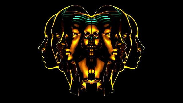 Women silhouetted from the waves 2