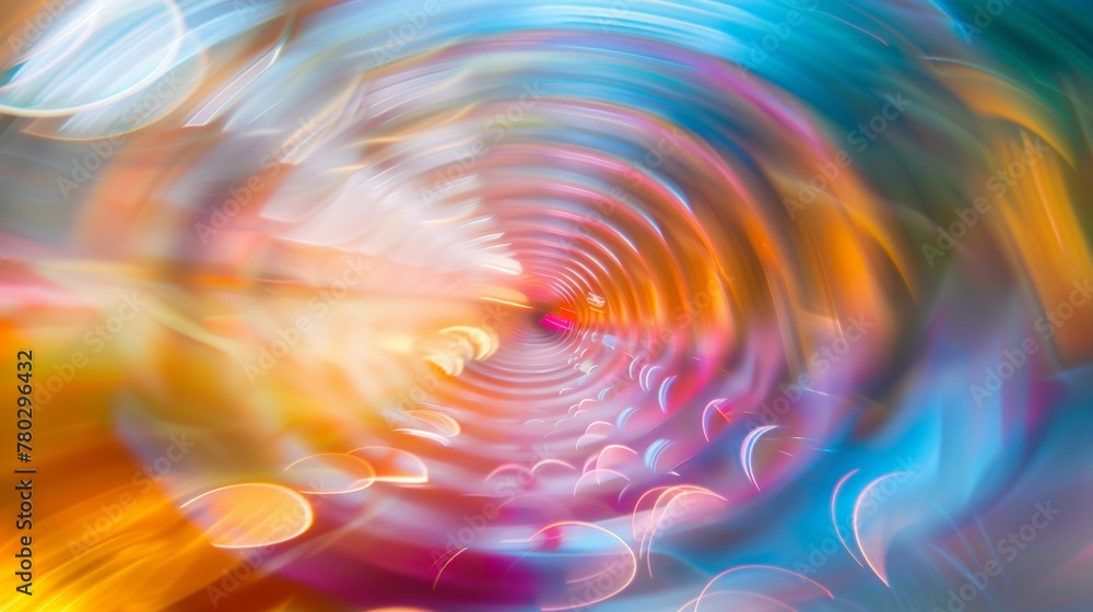 Aufkleber vibrant swirls of color twist in a dynamic display of light and motion blur, creating a vivid abstra