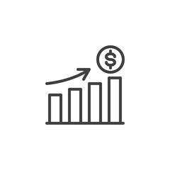 Investment Growth line icon - 780297644