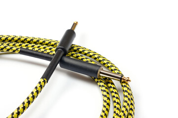 Jack cord for guitar and connection of various musical devices, pedals, amplifier and so on.
