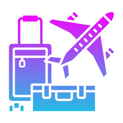 Obraz premium Business trip Icon