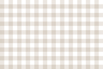 Beige and white seamless gingham pattern with lines texture