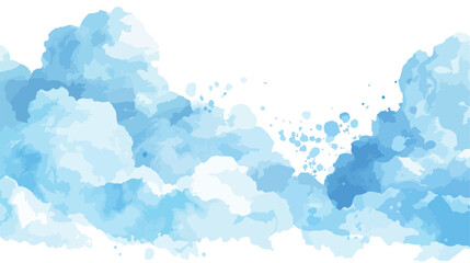 Blue abstract clouds background