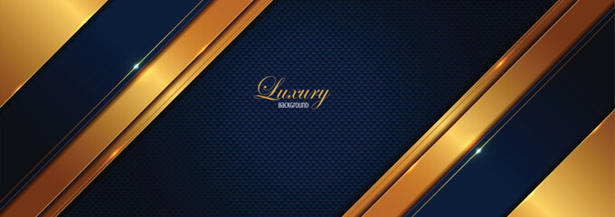luxury lines border gold on blue background, elements, perfect marketing materials, Modern banners websites, premium Illustration.