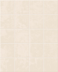Seamless square textured layout of beige ceramic tiles