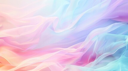 A gentle wave of pastel colors flows in a calming rhythm, ideal for kids' presentations or educational content. - obrazy, fototapety, plakaty