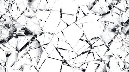 Broken glass texture background flat vector