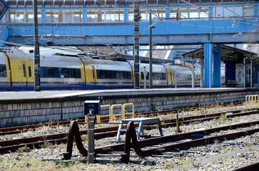 Naklejka premium 駅の風景