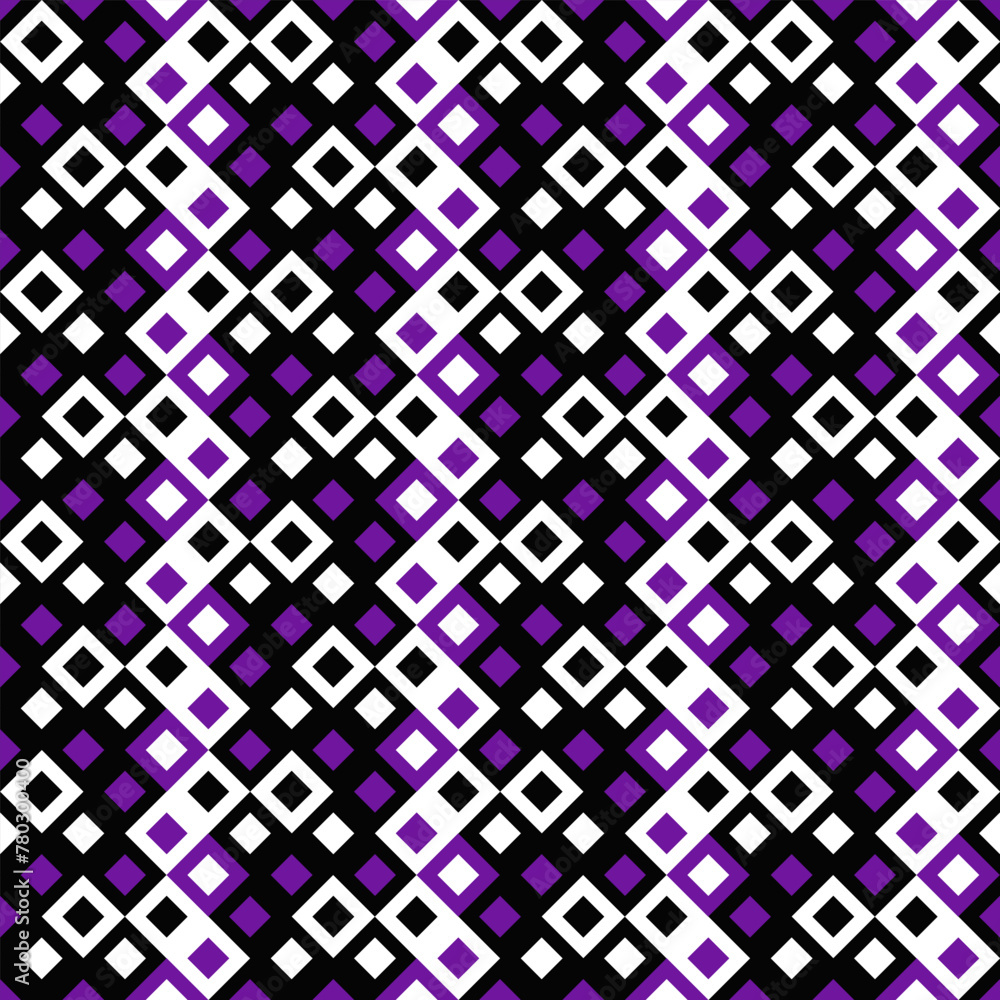 Poster abstract geometrical square pattern background - seamless vector graphic design with squares