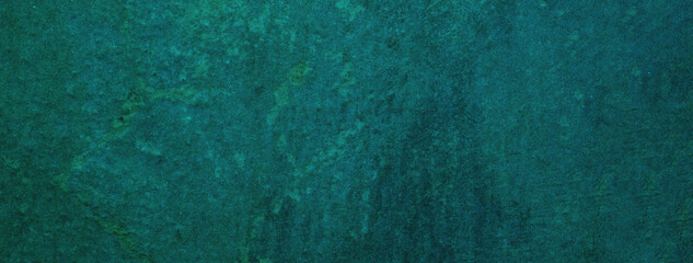 Abstract art background dark green and emerald colors. Watercolor painting with aquamarine gradient.