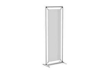 Outdoor Advertising Stand. Illustration Isolated On White Background. Mock Up Template Ready For Your Design. 3d illustration
