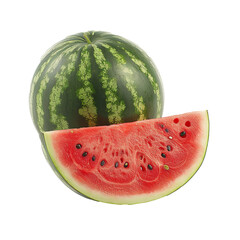 Whole Watermelon with a Juicy Preview